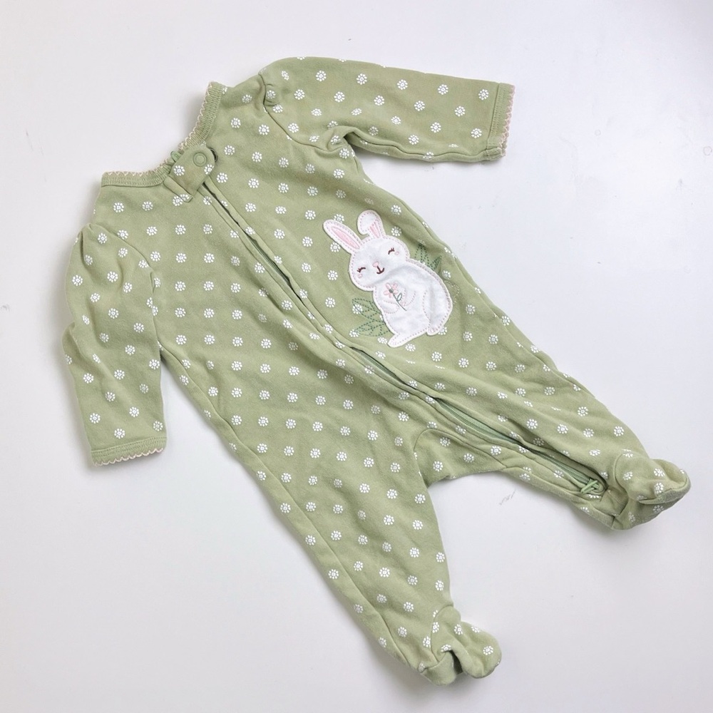 Carter's Baby Bunny 2-Way Zip Cotton Sleep & Play One Piece